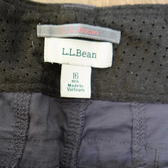 ll bean pants women size 16 itemID 280426 Gray - Picture 4 of 6